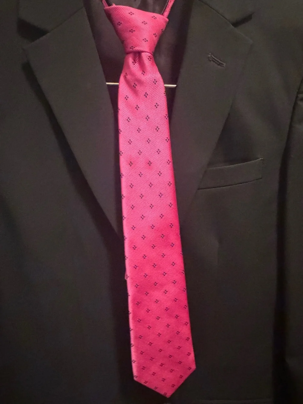 BOYS Bright Pink Class Club Adjustable Neck Tie